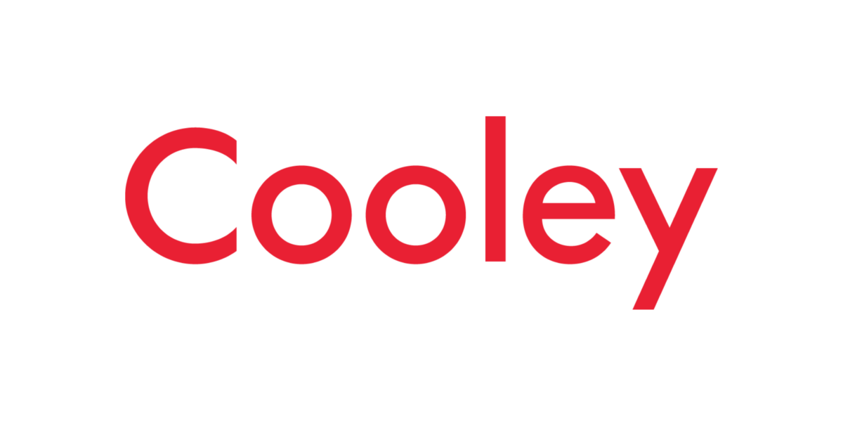 Image of Cooley logo with bright red letters