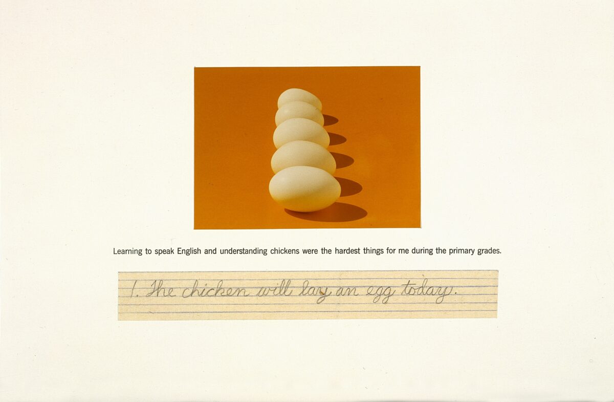 Celia Álvarez Muñoz, "Which Came First?" Enlightenment #4, 1982. Museum purchase, Elizabeth W. Russell Foundation Fund and gift of the artist