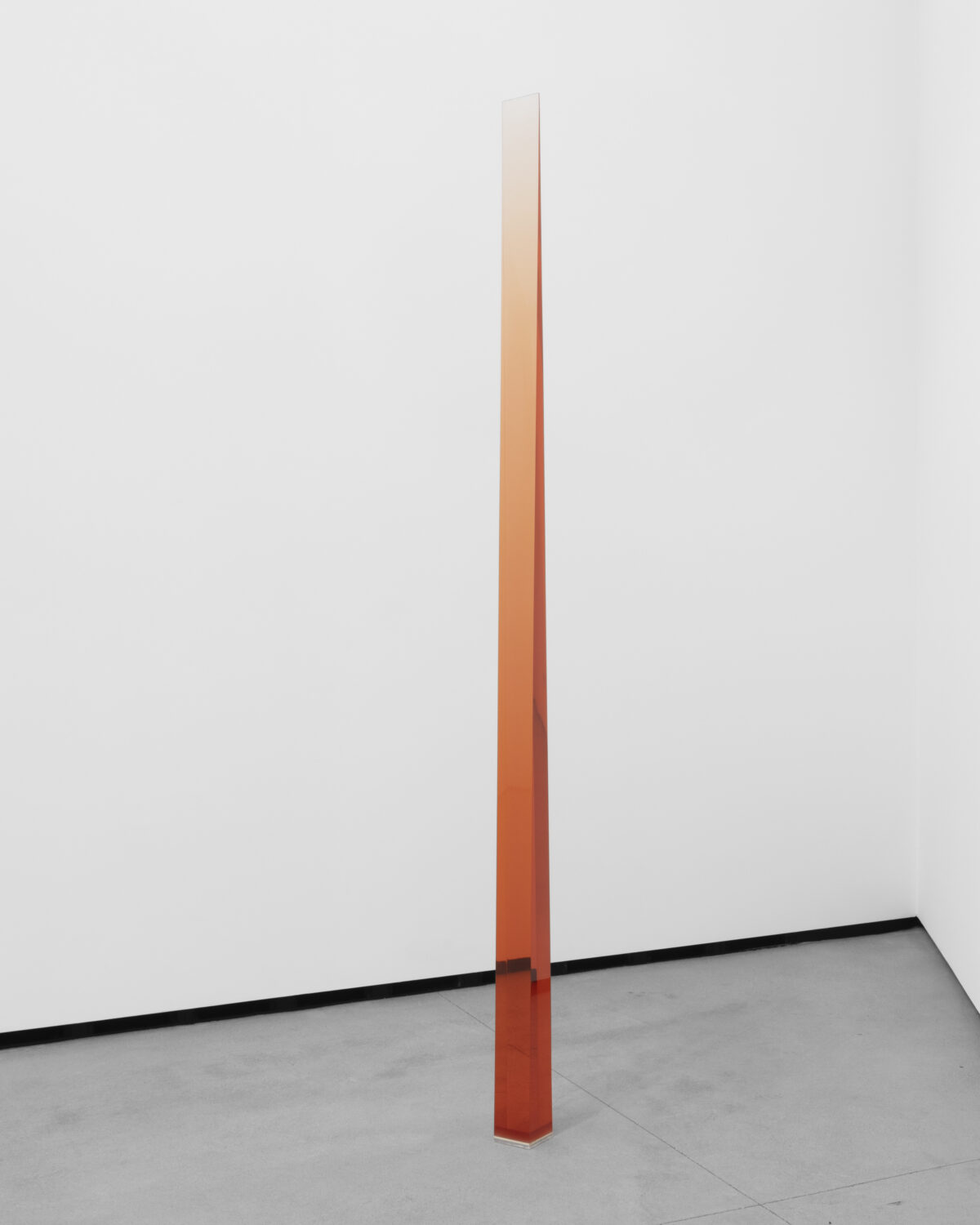 An upright, orange column.