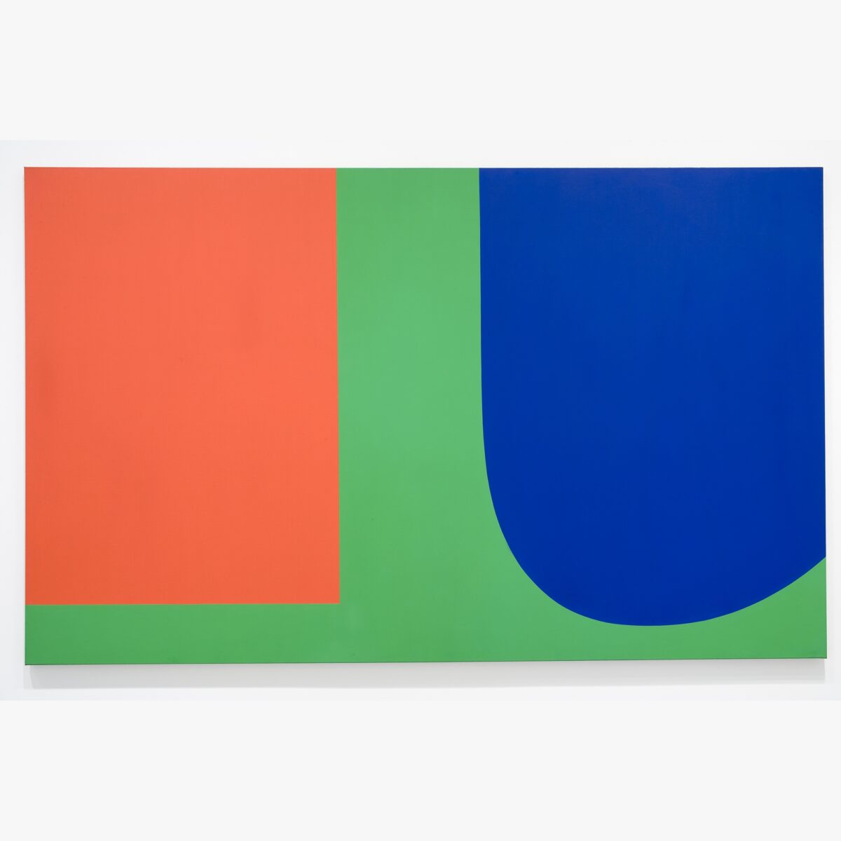Ellsworth Kelly: Red Green Blue paint on canvas.