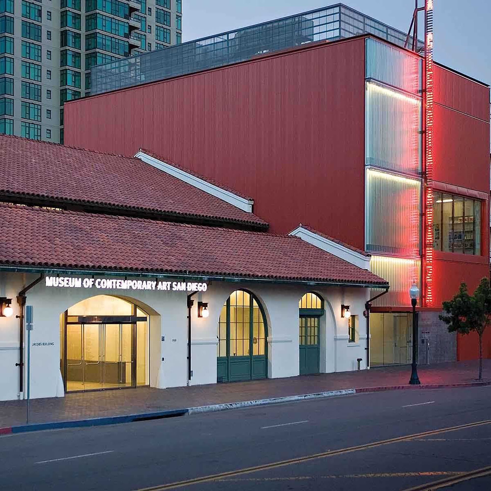 Main entrance of MCASD downtown