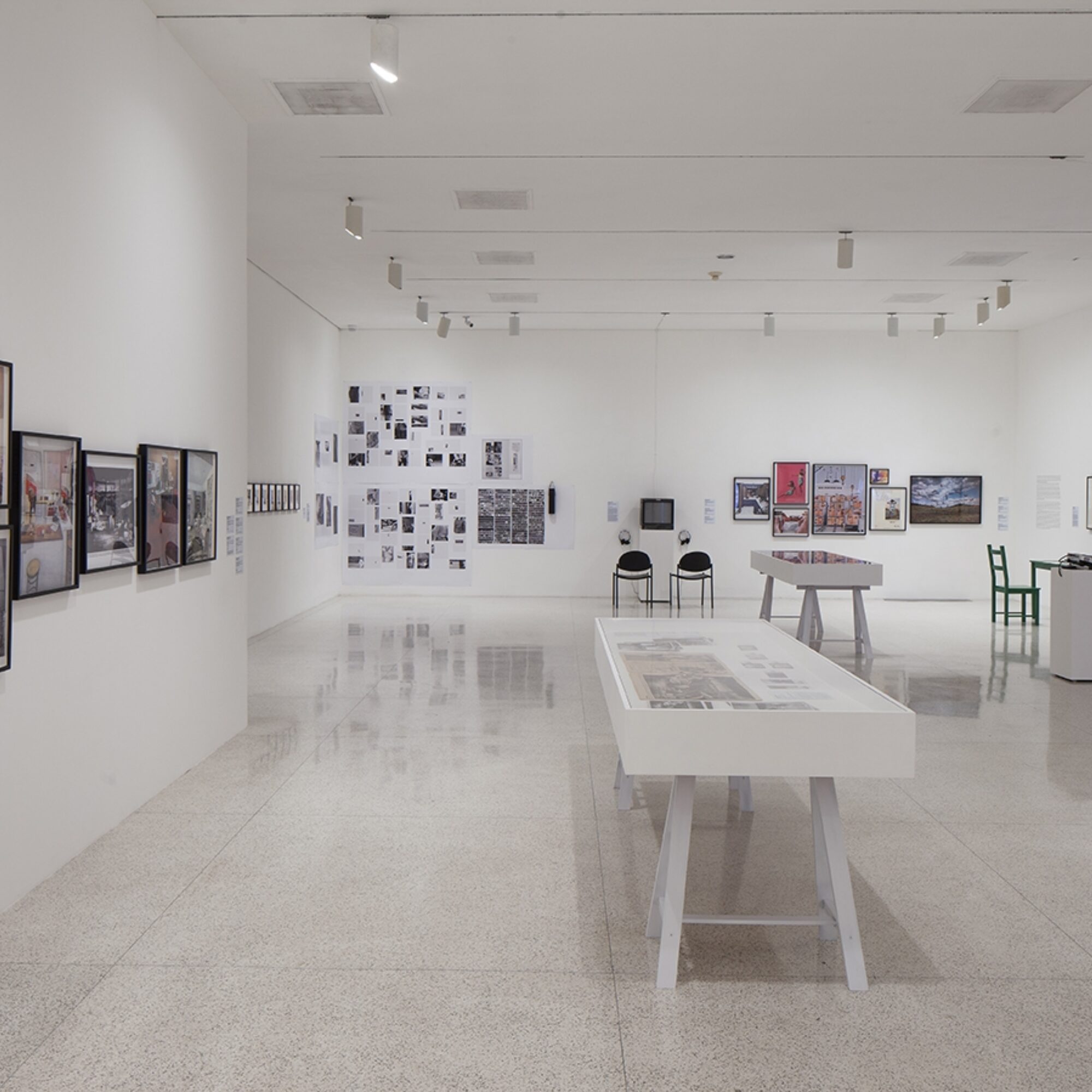 Uses of Photography displayed inside museum.