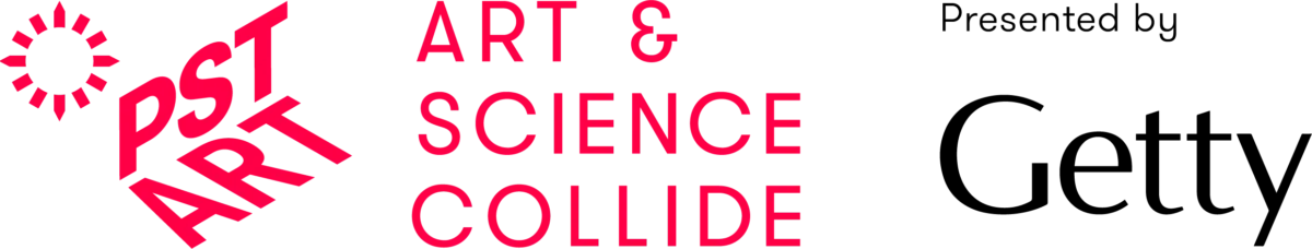 PST ART Art amp Science Collide Getty Logo Lockup Horizontal STANDARD 2