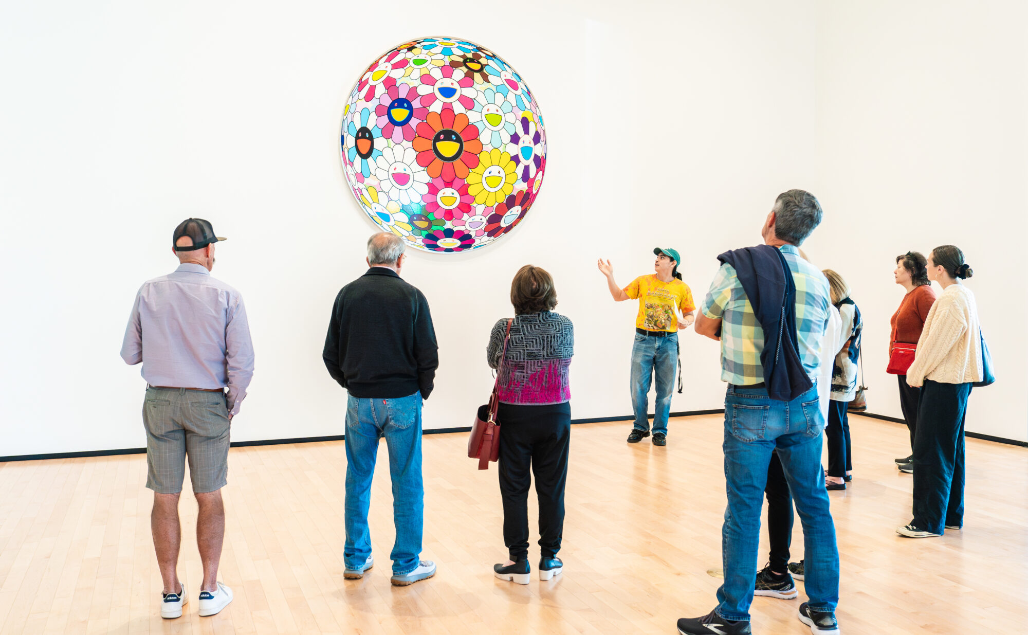 people in a gallery during a tour