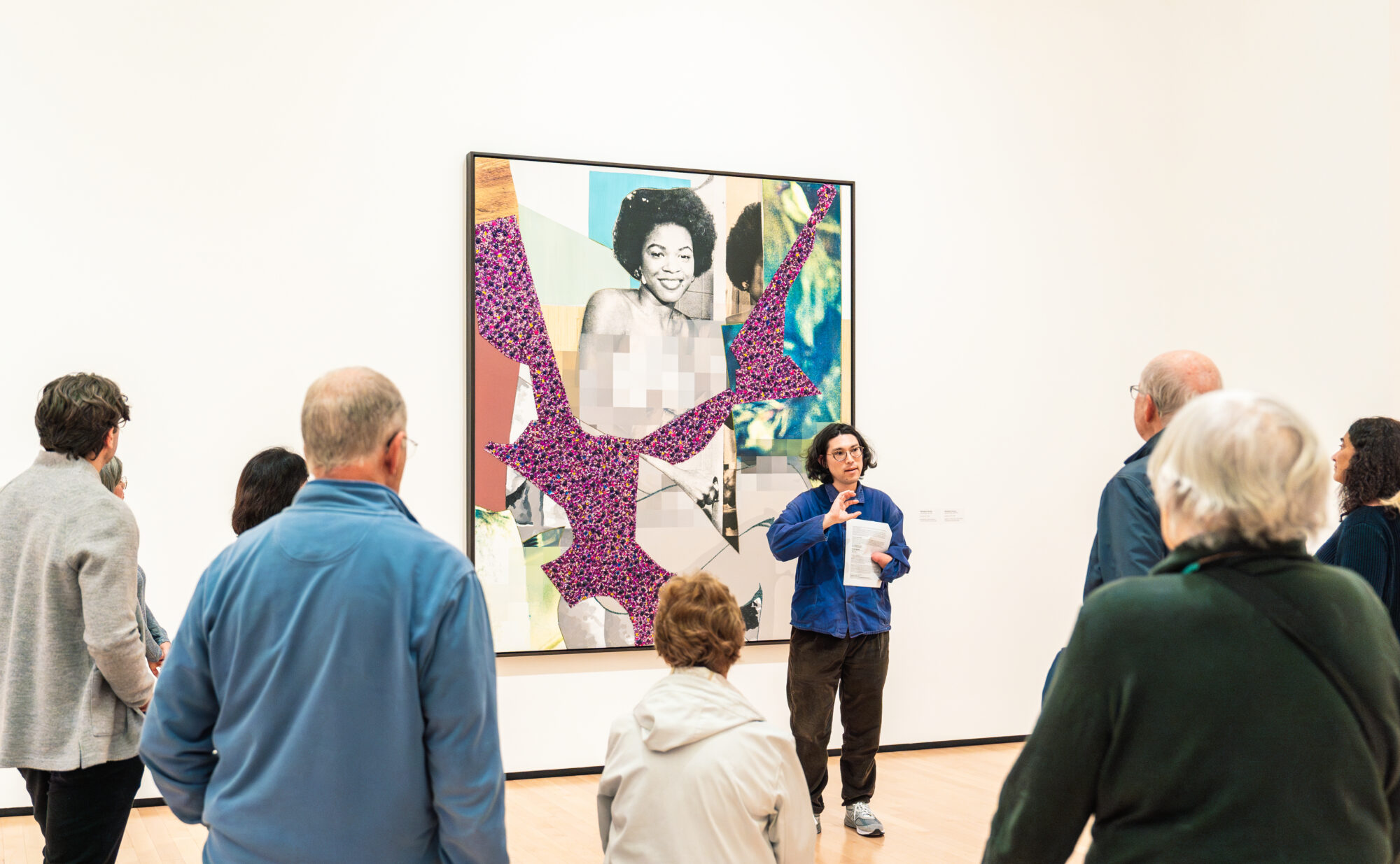 people in the gallery during a tour