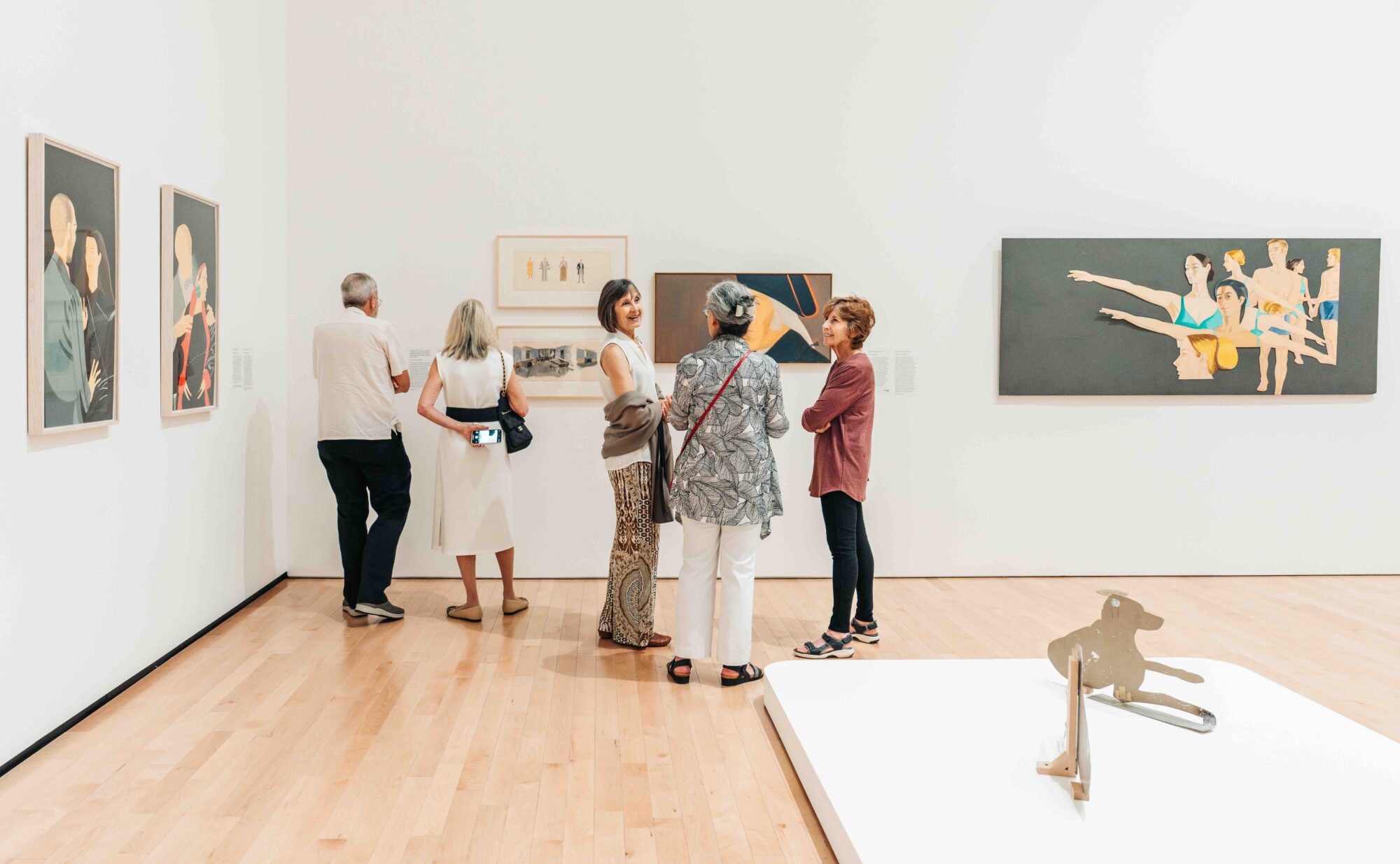 people in the galleries