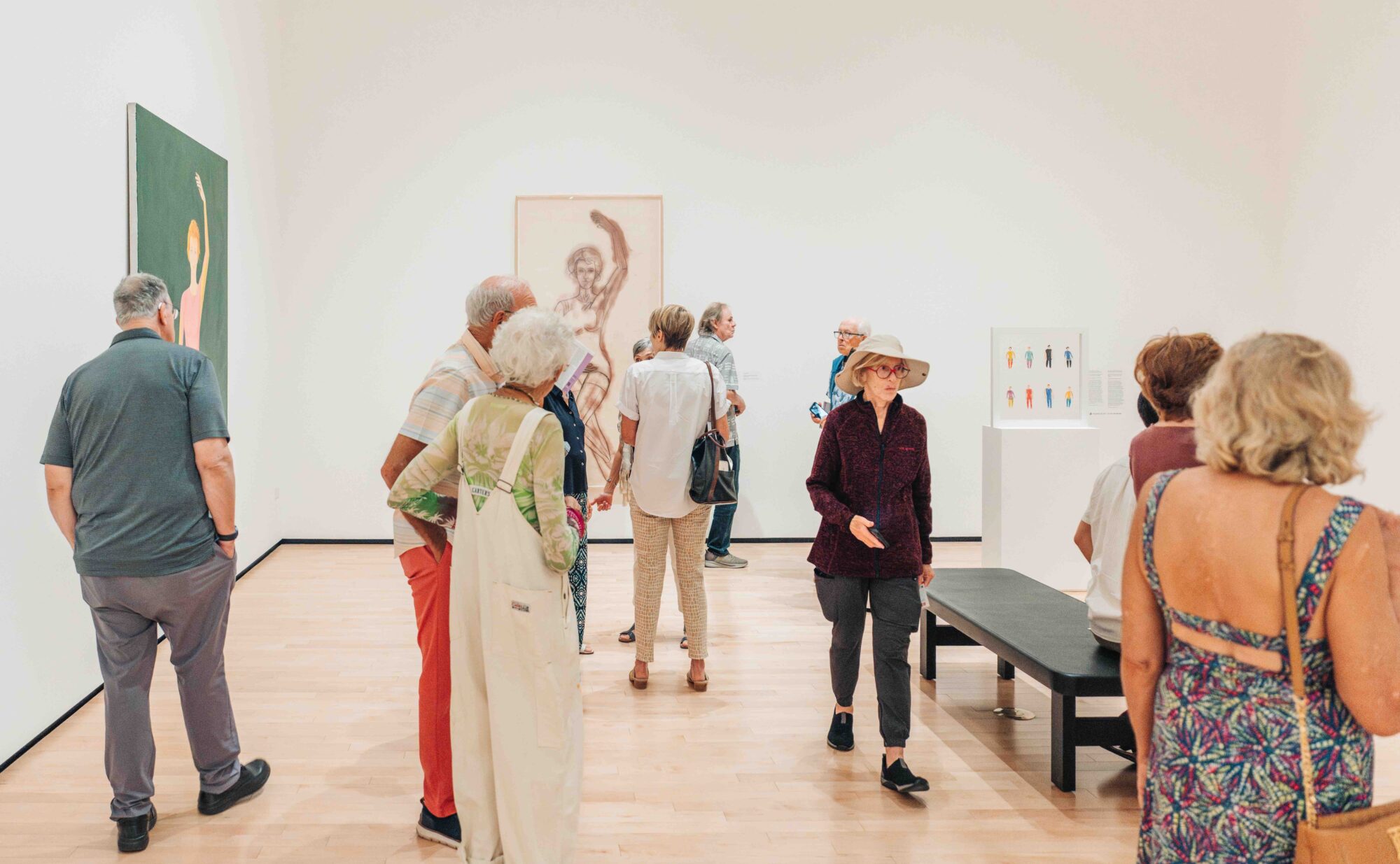 people in the galleries