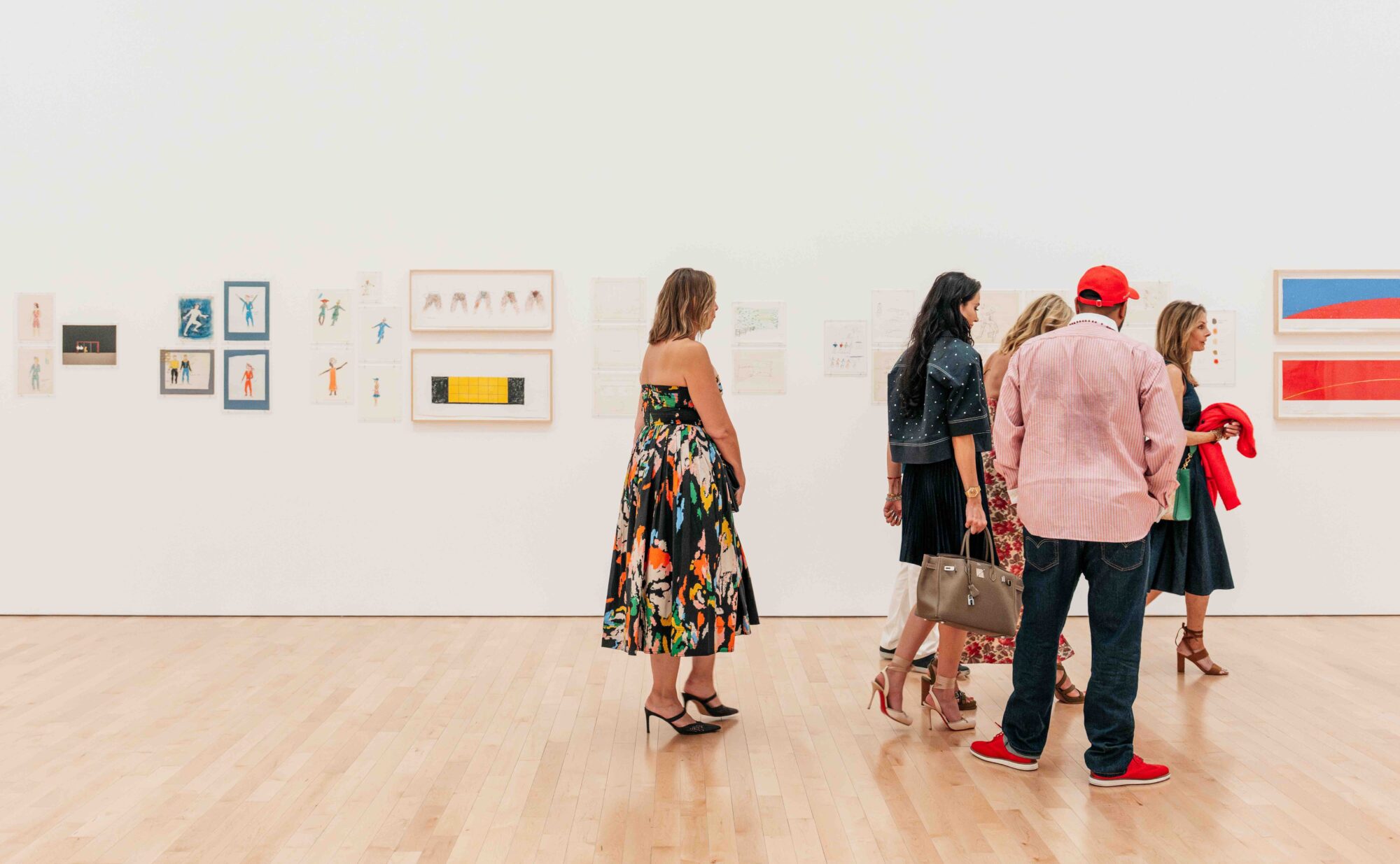 people in the galleries