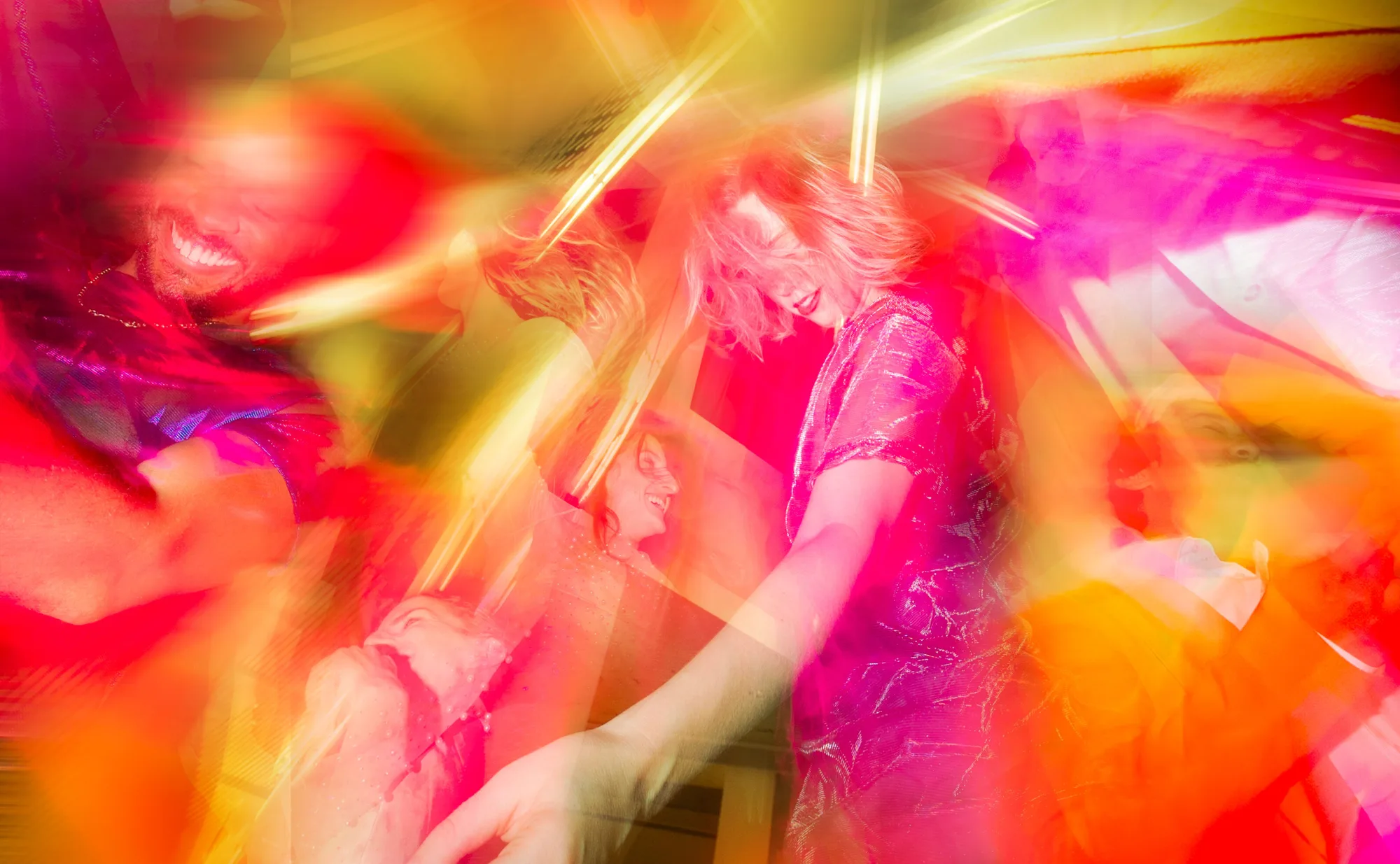 People celebrating happily.